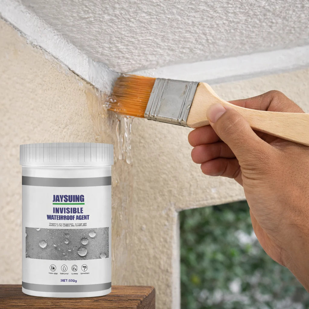 SELLADOR IMPERMEABLE JAYSUING 500G – TRANSPARENTE Y FÁCIL DE APLICAR (Icluye Brocha)