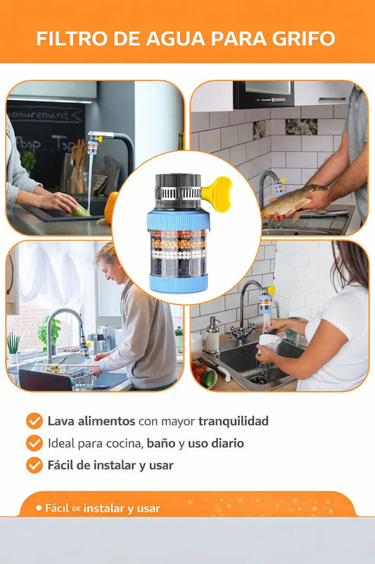 Pack Filtro Purificador de Grifo 6 Capas (x2)