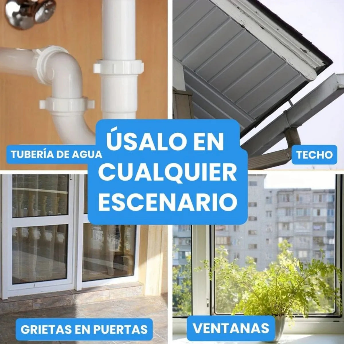 SELLADOR IMPERMEABLE JAYSUING 500G – TRANSPARENTE Y FÁCIL DE APLICAR (Icluye Brocha)