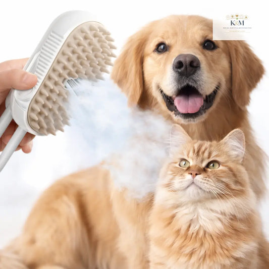 Cepillo a Vapor 3 en 1 para Mascotas